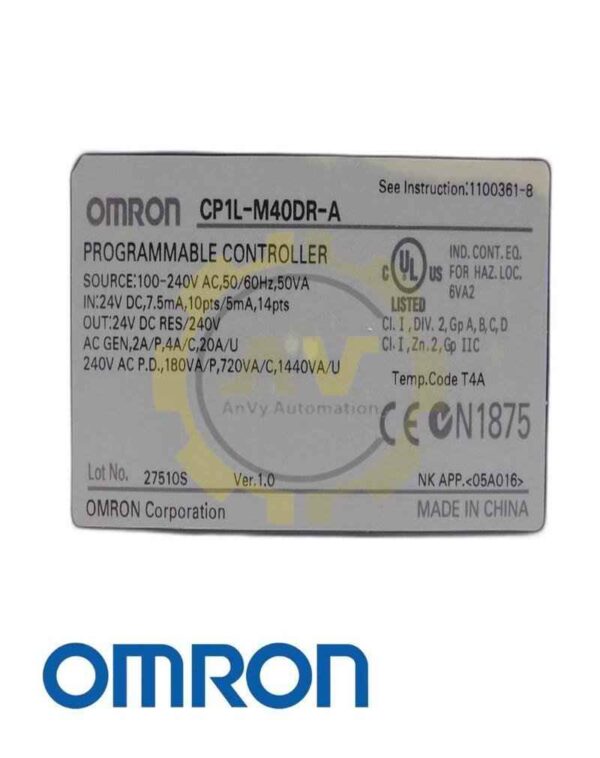 Bộ lập trình CP1L-M40DR-A - Ảnh 1